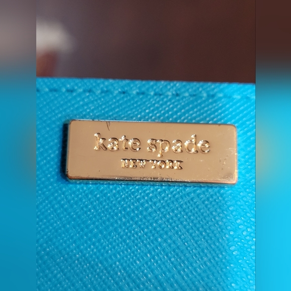 Kate Spade Bifold Wallet Aqua Blue - Picture 8 of 8